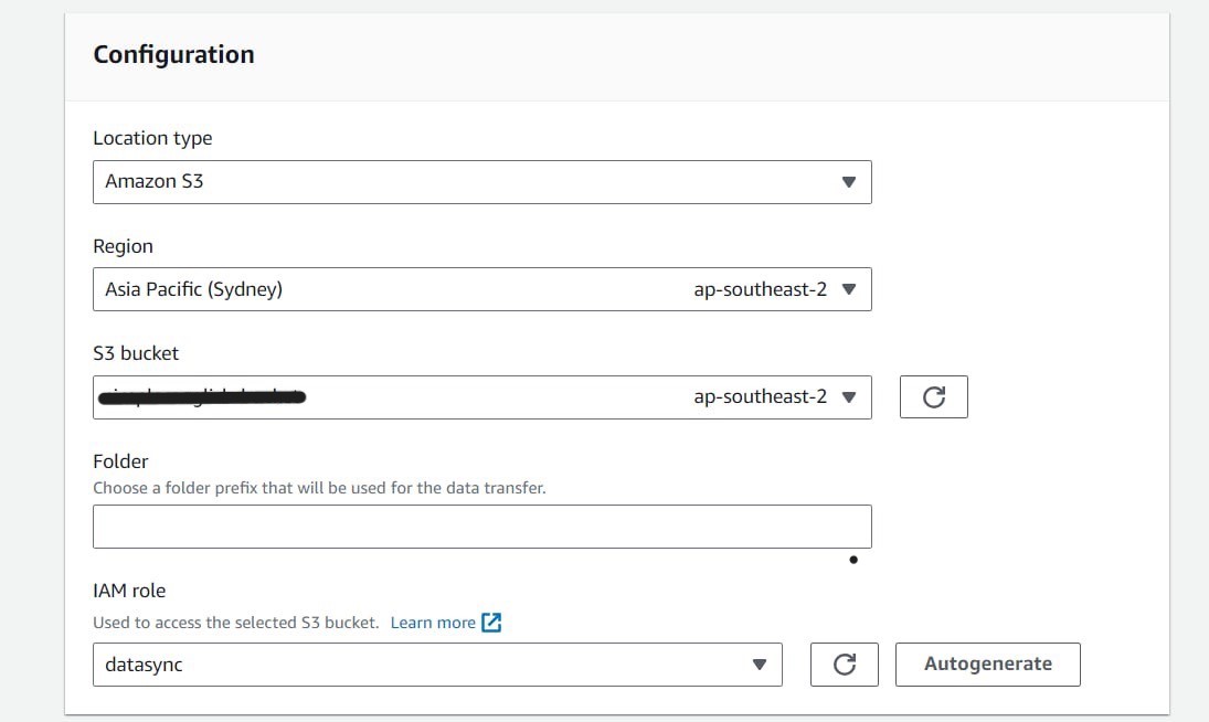 Create Source Location :: Start with Amazon VPC and AWS VPN Site-to-Site.